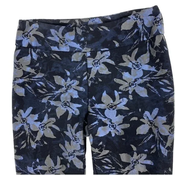 Joseph Ribkoff Metallic Pull On Cropped Pants Sz 6​​​​​​​​​​​​​​ - Picture 2 of 8